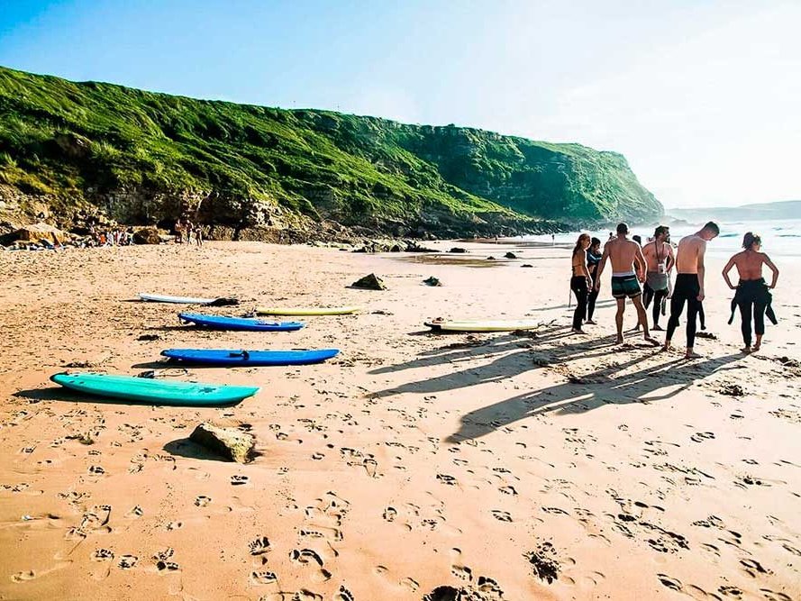 the ocean poets surf yoga retreat cantabria solo travel offsite trip northern spain